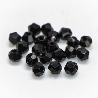 Бусины биконус 2мм (черный)